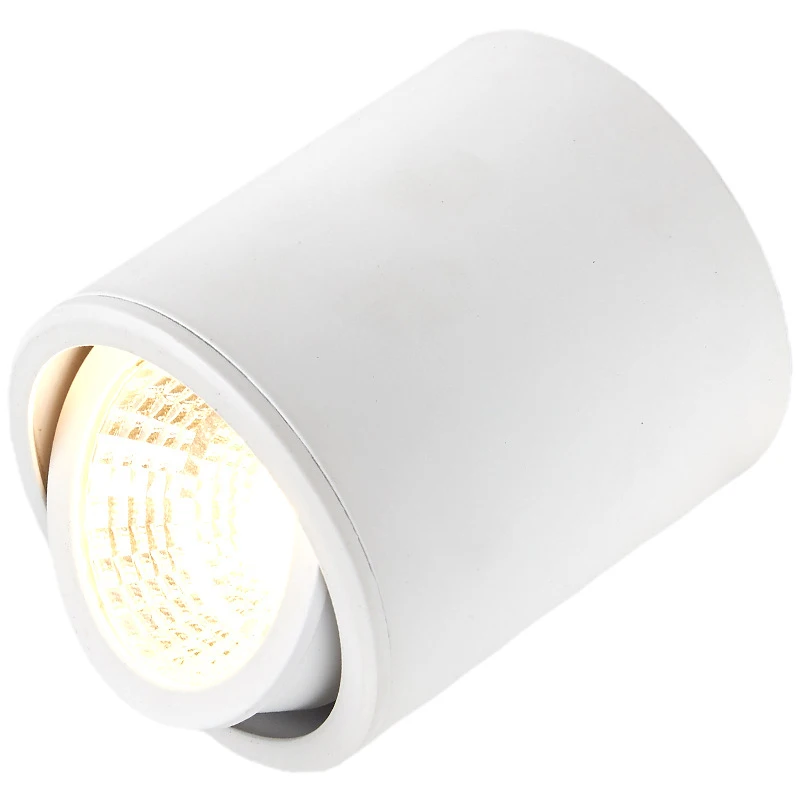 High quality Rotating Downlight COB LED Surface mounted Cylinder Ceiling lamp 7W 9W 12W 15W 18W Adjustable Spot light AC85-265V