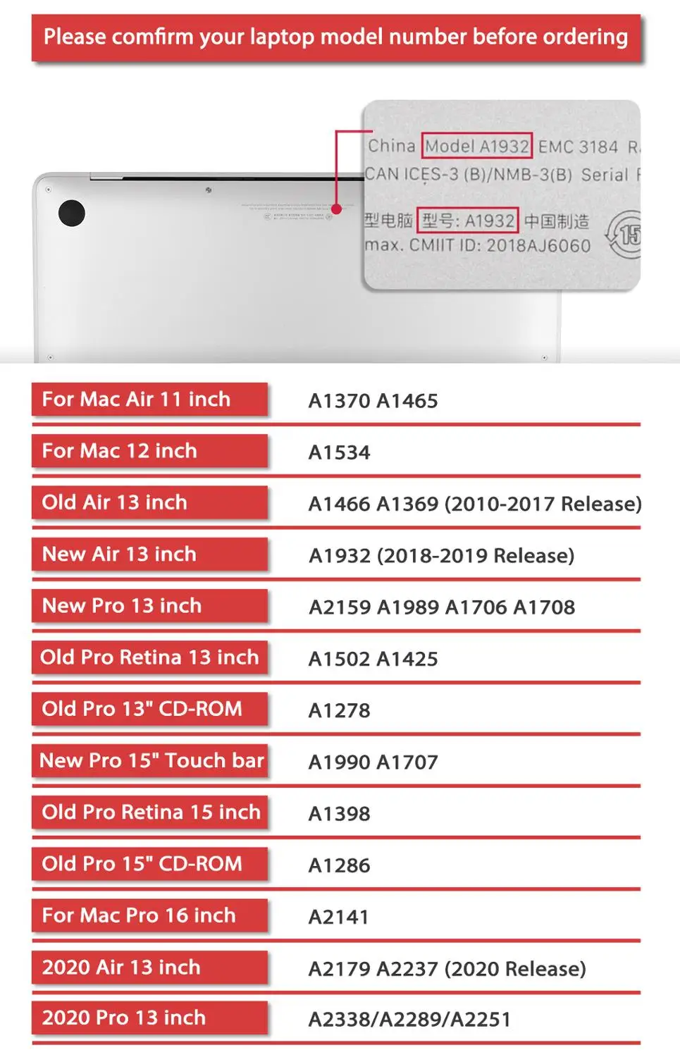Redlai Симпатичный кот собака чехол для Macbook Air Pro Retina 11 12 13 15 16 дюймов Touch Bar A2289 A2338 2020