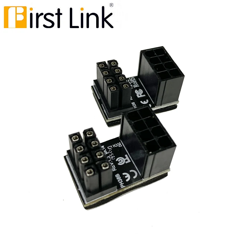 ATX 8pin папа 180 градусов угловой A 8 pin мама адаптер питания для настольной графики