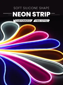 

12V neon light belt 5M flexible light belt set DIY shape advertising word creative LED