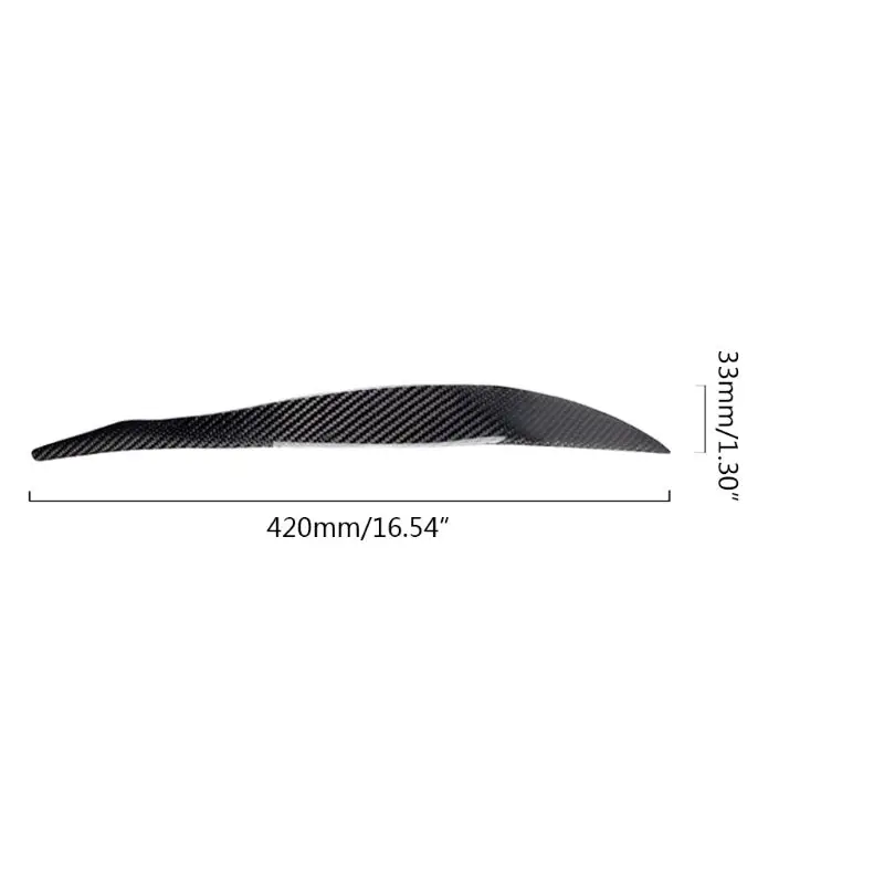 

2pcs Car Carbon Fiber Upper Lamp Hood Headlight Brow Shell Cover Eyelid Eye Dropshipping