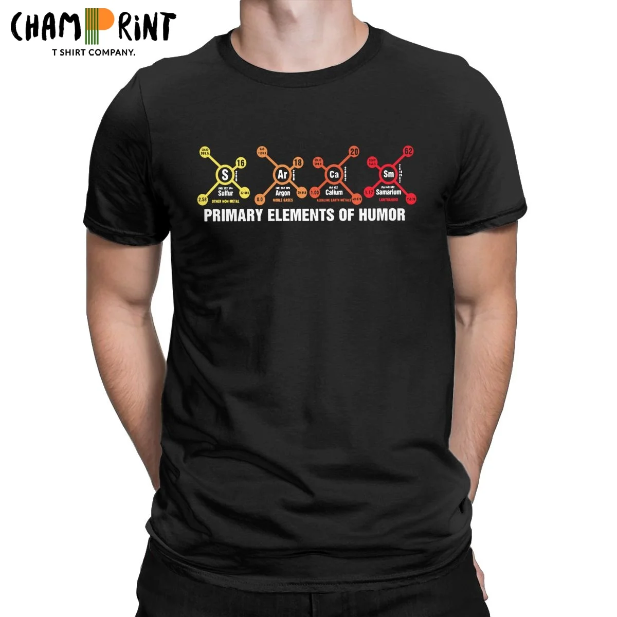 Мужские футболки с юмором для мужчин Science S Ar Ca Sm Sarcasm Primary Ele ts Of Nerd крутые хлопковые