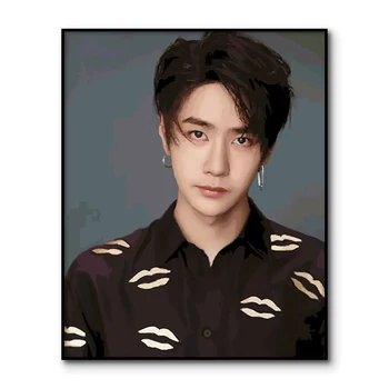 

Wangyibo Painting By Numbers The Untamed Poster Picture by number On Canvas Wall Art Acrylic paint by number Coloring By Number