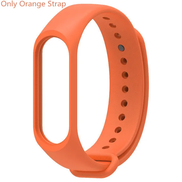 Для Xiaomi mi Band 4 3 ремешок(не) Спортивные Смарт-часы mi band 4 браслет для mi Band 4 Band 3 band 4 3 ремешок пленка - Цвет: Orange