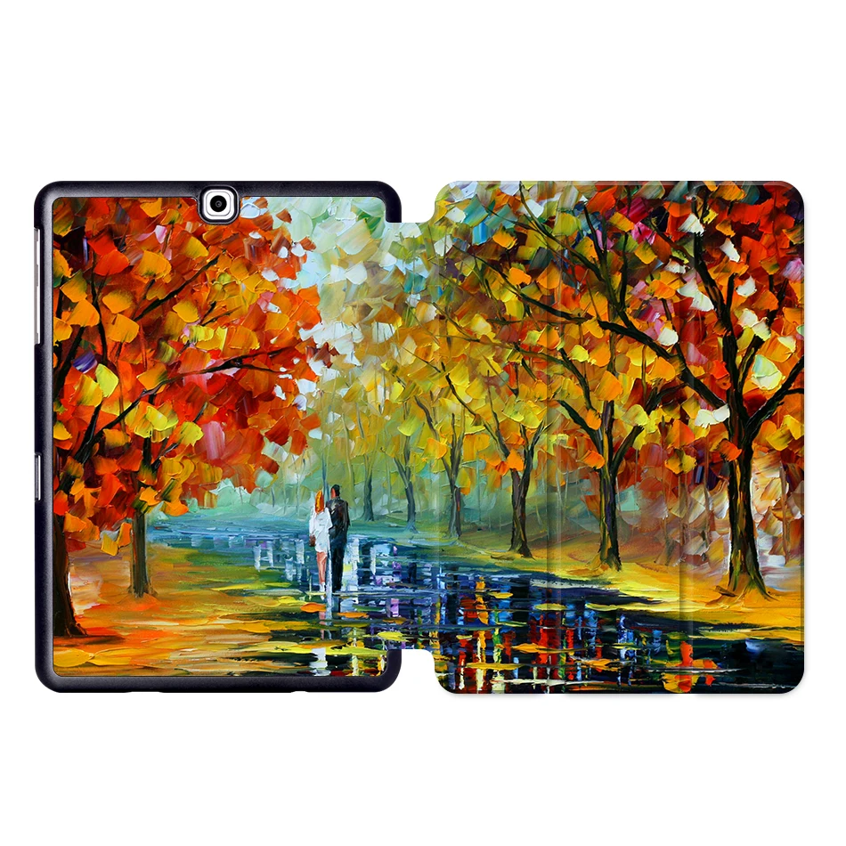 MTT чехол для планшета с масляным рисунком для samsung Galaxy S2 9,7 ''SM-T810 T813 T815 T819 складной магнитный защитный чехол из искусственной кожи с подставкой - Цвет: SS07