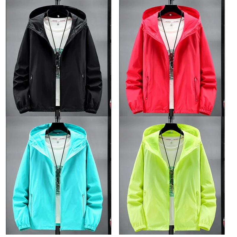 Summer Quick Dry Anti-UV Thin Ultra-Light Camping Jacket Men Women Skin Coat Windbreaker Hiking Jacket S-7XL hiking jackets