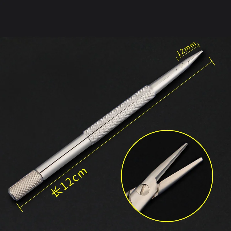 Precious Steel Surgical Blade Holder Fixed Tensile Blade Microscopic Instrument