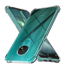 Durable Soft Silicone Shockproof Bumper Phone Case for Nokia 7.1 (HD Clear)