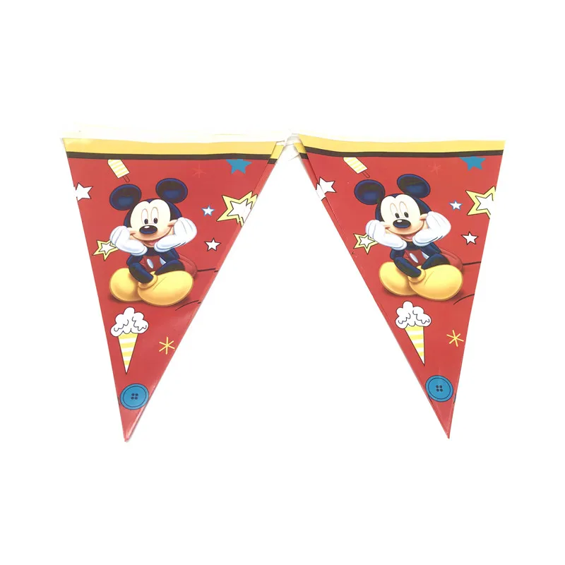  Mickey Mouse Party Tableware Paper Cups Plates Hats Birthday Boy Invitations Card Napkins Mickey Mo - 4000385833496