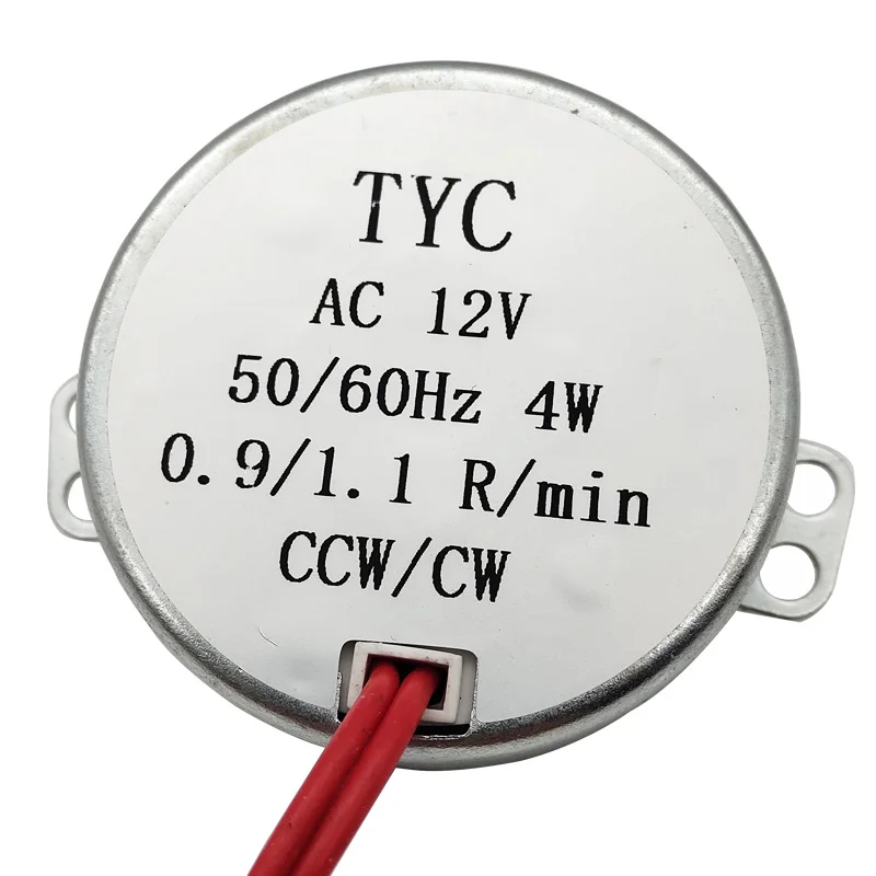TYC 50 AC синхронный двигатель с постоянным магнитом 4 Вт 12 В низкая скорость 0 9/1 1