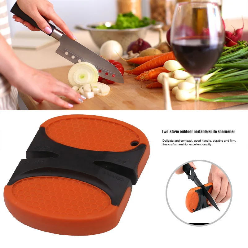 

Pocket Cutter Sharpener Tools Mini Tungsten Carbide Ceramic Rod for Camping Outdoor FK88