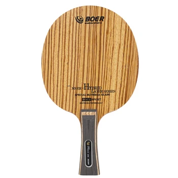 

BOER Zebra Wood Table Tennis Paddles Ping Pong Racket Bats 7 Layers Shakehand