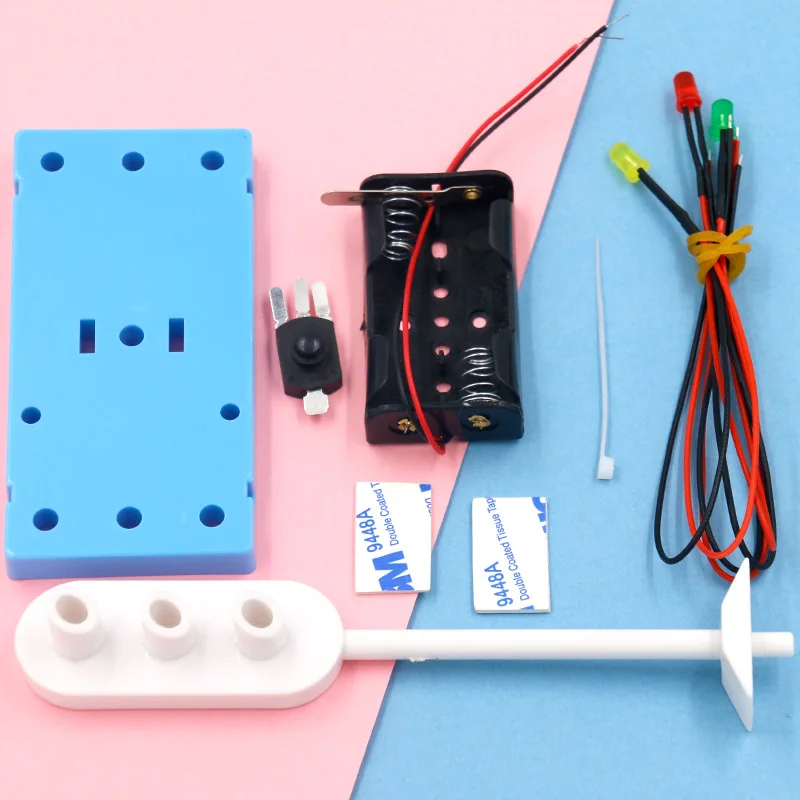 

Science And Technology Small Production Invention Science Experiment Toy Stem Handmade Young STUDENT'S DIY Materials Traffic Lig