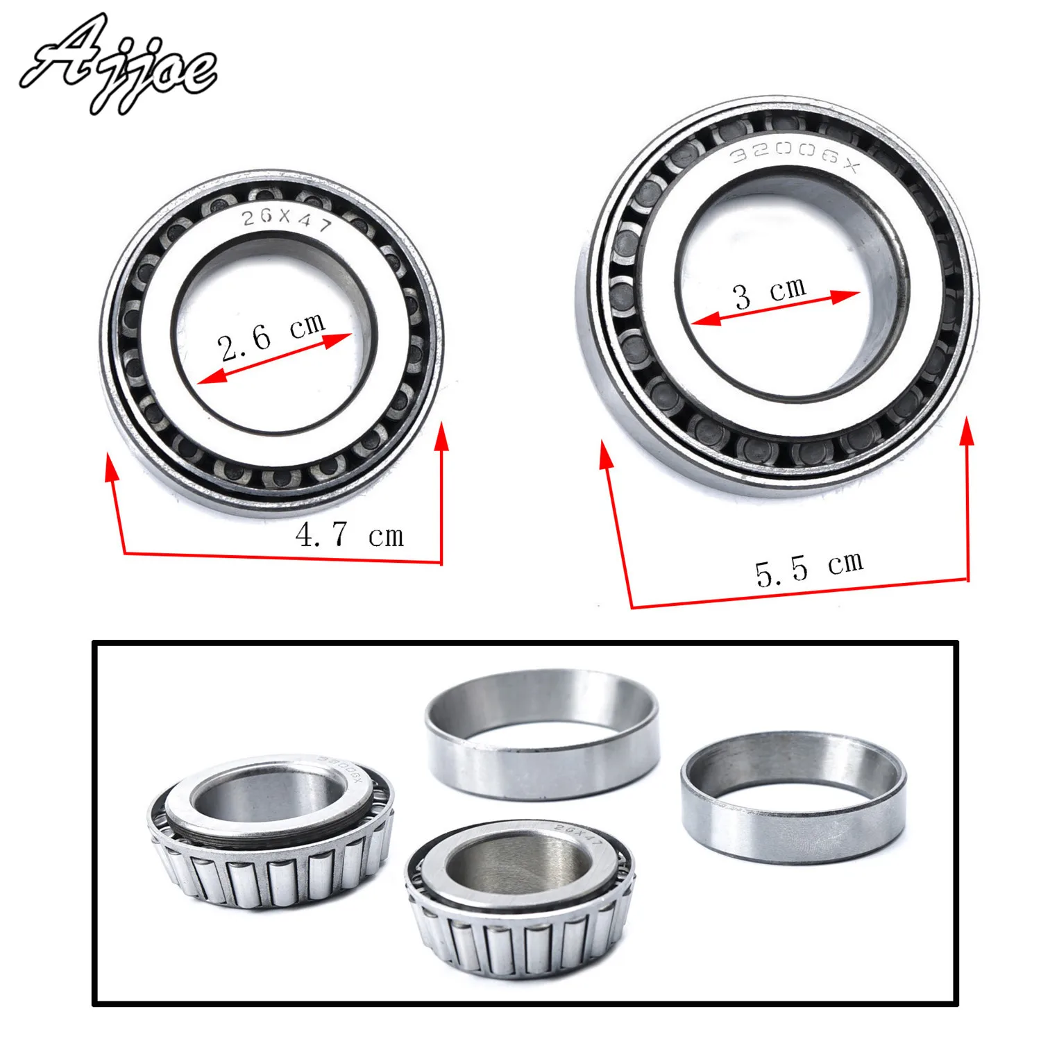 

Motorcycle Front Steering Wheel Directional Bearing For Yamaha FZ400 XJR400 XJR1200 XJR1300
