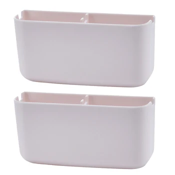 

Punch Free Wall Mount Phone Charging Holder Multi-Function Plastic Adhesive Storage Organizer Hanging Bracket for Home Office
