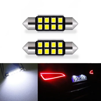 

2x Car Interior Light 36mm 2835 8SMD Canbus LED Bulb C10W C5W Festoon Vanity Mirror Dome Reading Door Number Light