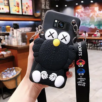 HSZMJ Кошелек на молнии с рисунком, чехол для телефона samsung Galaxy Note 8, 9, 10 Pro, S7 Edge, S8, S9 plus, S10, 5G, S10E, милый мягкий силиконовый чехол - Цвет: HSZMJ