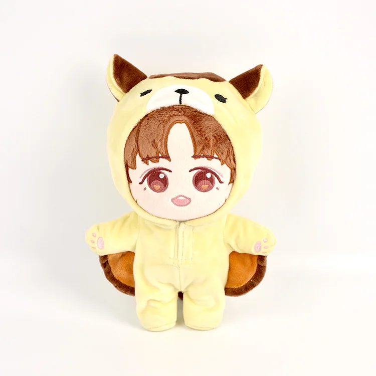 22 см Kpop EXO Baekhyun Chanyeol Xiumin Suho Sehun KAI D. O. Chen плюшевые игрушки куклы Одежда для кукол наряд комбинезон - Цвет: Baekhyun