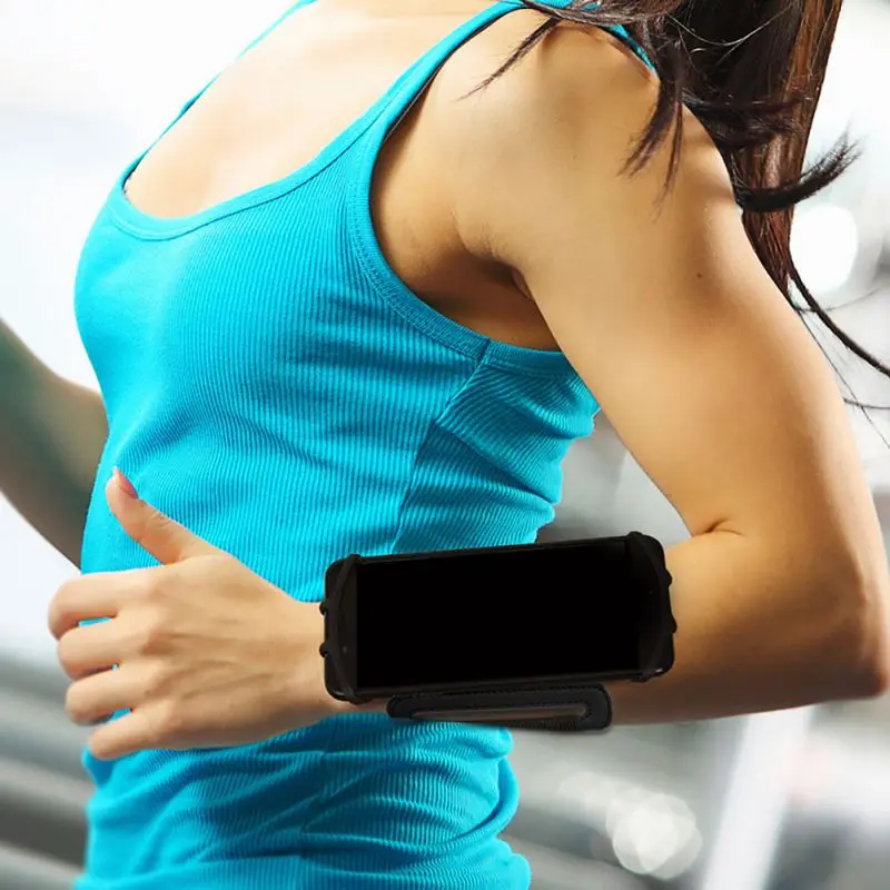  4-6 Inches Running Bag Belt Men Women Armband Touch Screen Cell Phone Case 180 Degree Rotatable Cyc - 4000103553984