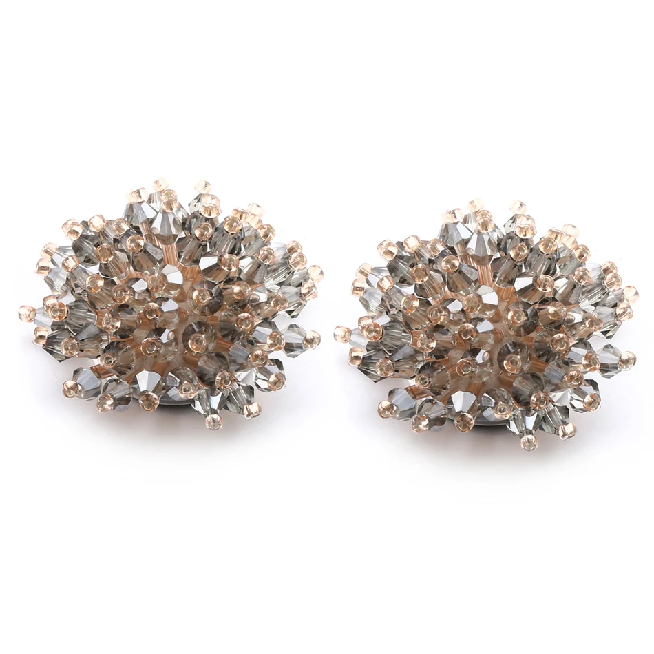 Женские серьги подвески Match Right модные с кристаллами эффектные украшения