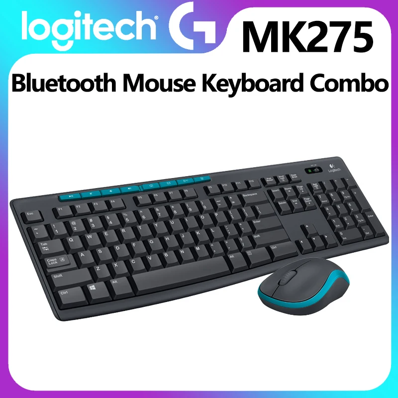 Logitech Mk275 Bluetooth Mouse Keyboard Combo Full Size Wireless