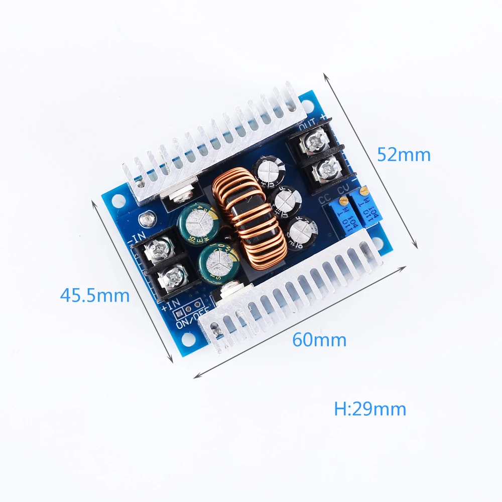 DC-DC 20A CVCC мощный источник питания модуль 6 V-40 V до 1,2 V-35 V понижающий модуль преобразователя светодиодный драйвер