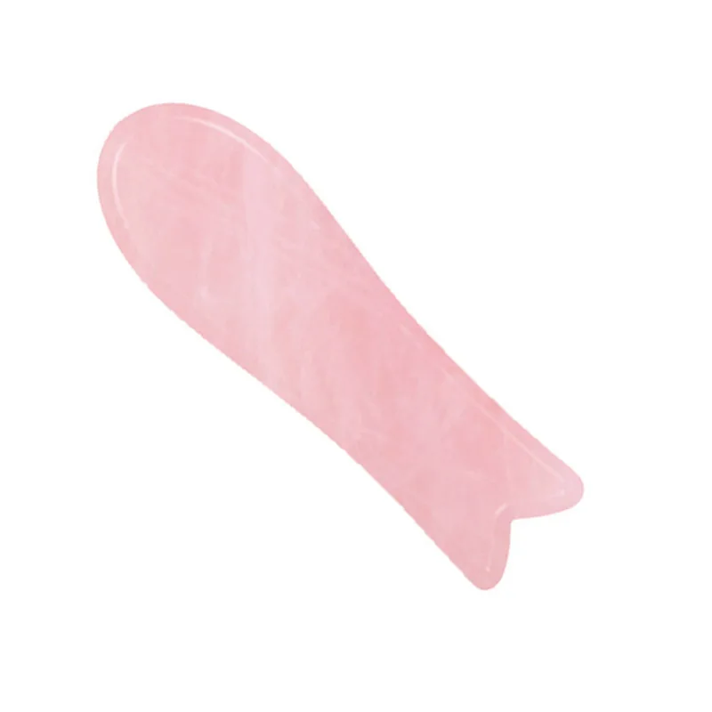 Натуральный розовый кварц палочки для Йони нефрит Кристальный массаж палочка Вагинальные мышцы подтяжка массаж камень Guasha Инструмент Массажер для акупунктуры - Цвет: Fish