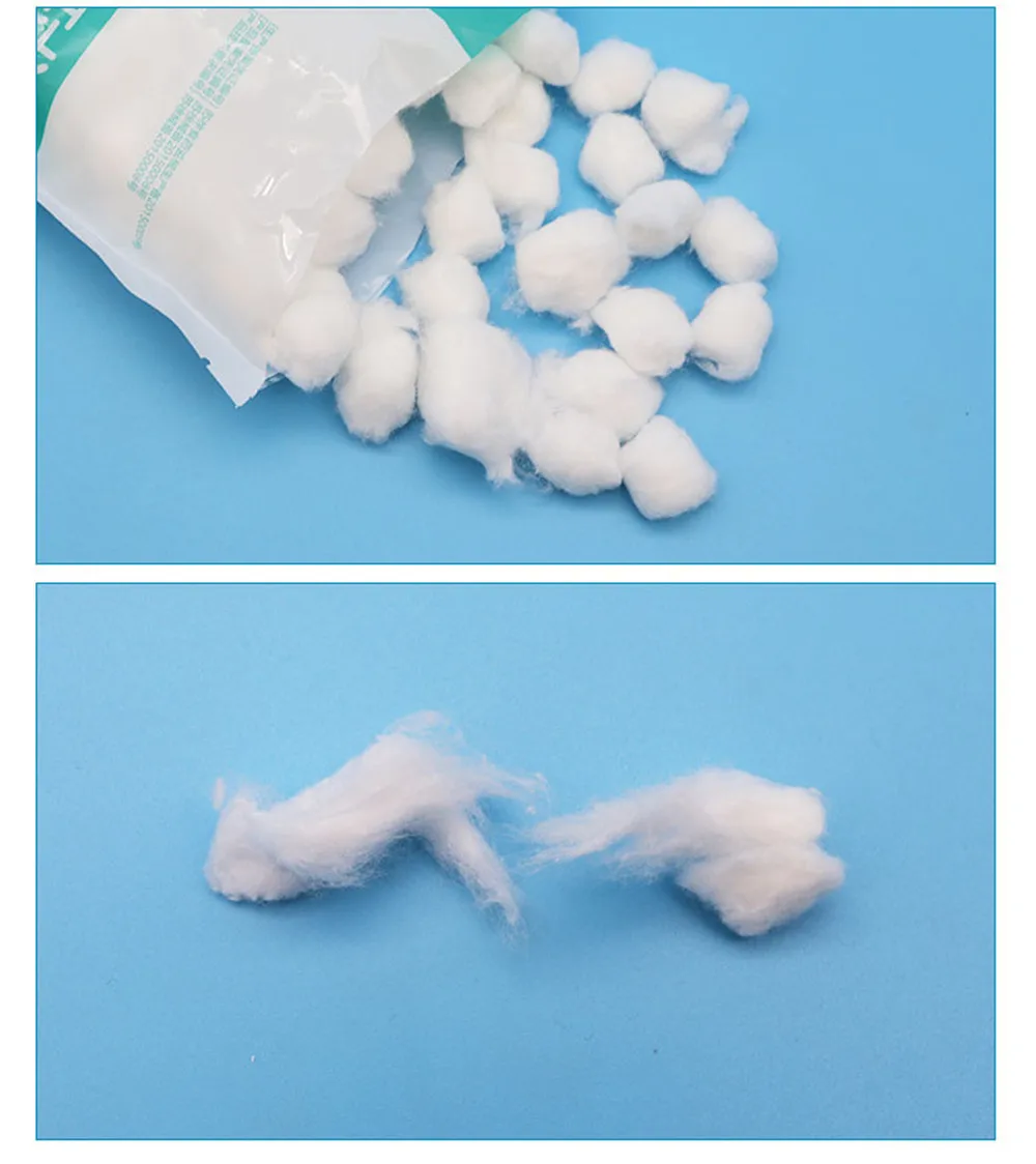 1Pack Dog & Cat Farm Animal Medical Dental Hemostasis Sucking Saliva Pet Cotton Balls Acupuncture Needle Cupping Ignition Scrubs (10)