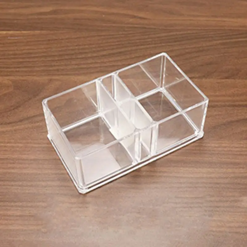 Clear Acrylic Cocktail Napkin Holder Tissue Box Paper Serviette Dispenser Bar Caddy Straws Organiser for Dining Table Home Decor 5