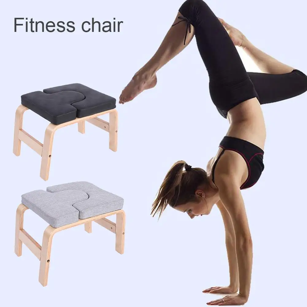 Yoga Stool Yoga Inversion Chair In Solid Birch Wood Multifunctional Sport Exercise Equipment Fatigue And Shapes The Body Accessories Aliexpress