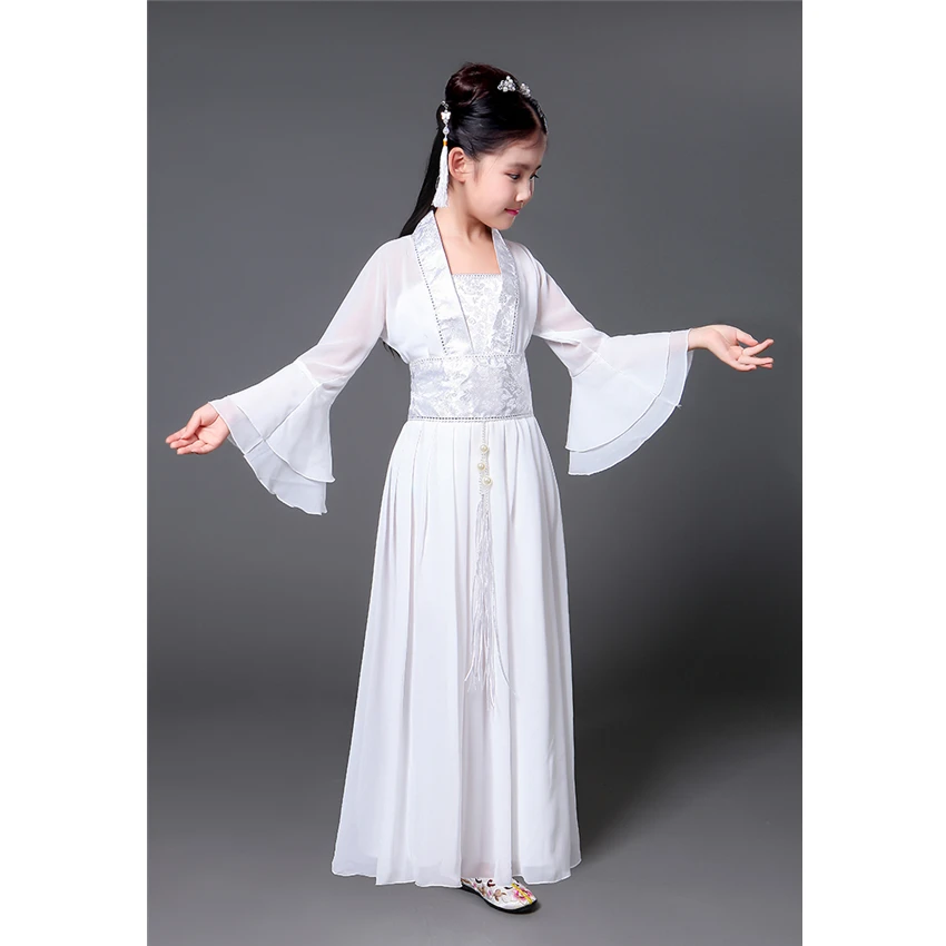 Hanfu древний китайский традиционный костюм для девочек сценическое танцевальное