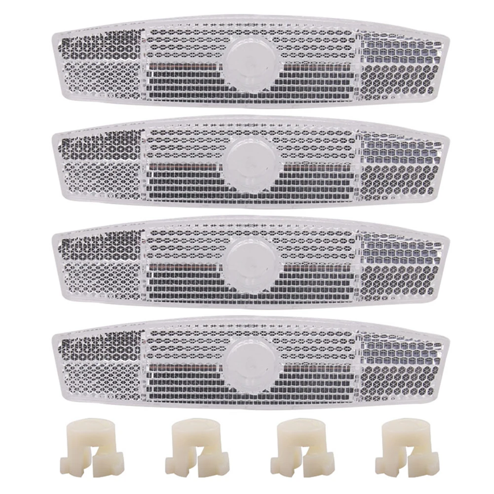 Bike Accessories 1/4pcs Mountain Bike Spoke Reflector Fish-shaped Wheel Steel Rim Reflectors Bicycle Reflective Light MTB Cycling Acessories
