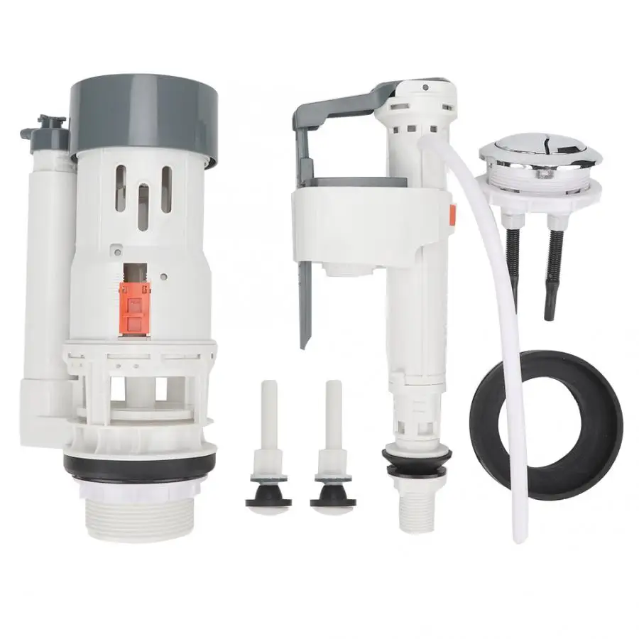 

Flush Valve Set Toilet Flush Kit 210mm+58mm Cistern Accessories Toilet Tank Repair Kit Flush Valve Set Separate Button