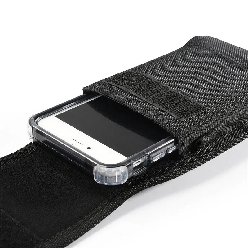 Casual Phone Bag Pouch For iPhone 11 Pro Max X 8 7 6 6S Plus 5 5S SE 5C 4 4S Xr Xs Max Case Belt Clip Holster Oxford cloth Cover