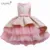 Цветок Старинные Вышивки Baby Girls Dress Церемония Открытия Одежда Пачка Партии Элегантная Одежда Девушки Принцесса Платье Дети Vestidos