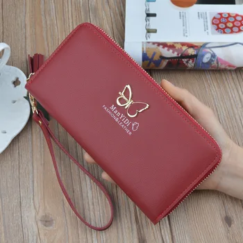

2020 New Fashion Women's Wallet Simple Long Section Purses Lady Card Holder Soft Women Purse Large Capacity Female Wallet Clutch
