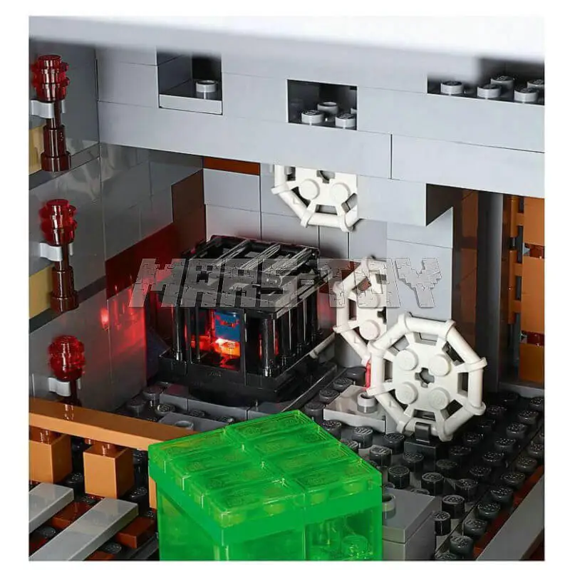 2000pcs The Mountain Cave Building Blocks With Steve Action Figures Compatible 21137 Bricks Building Blocks Sets Toys