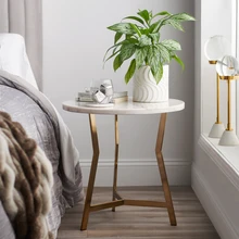 

GY Simple Bedroom Bedside Side Table Living Room Sofa Side Table Small Apartment round Balcony Leisure Small Coffee Table Table
