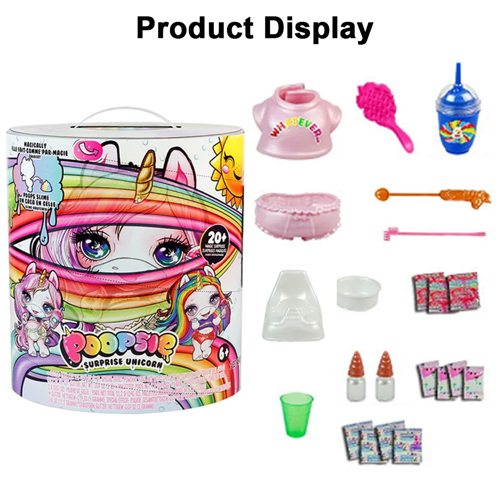 Juguete de alivio de la tensión de tamaño grande Poopsie Slime Unicorn 31cm - 3
