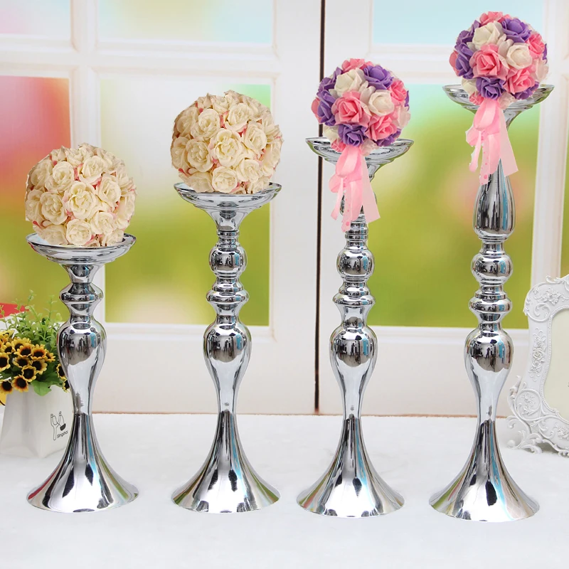 Pillar Church Metal Candle Holder Stick Stand Banquet Tabletop Centerpieces Wedding Event Central Main Road Flower Vase Rack