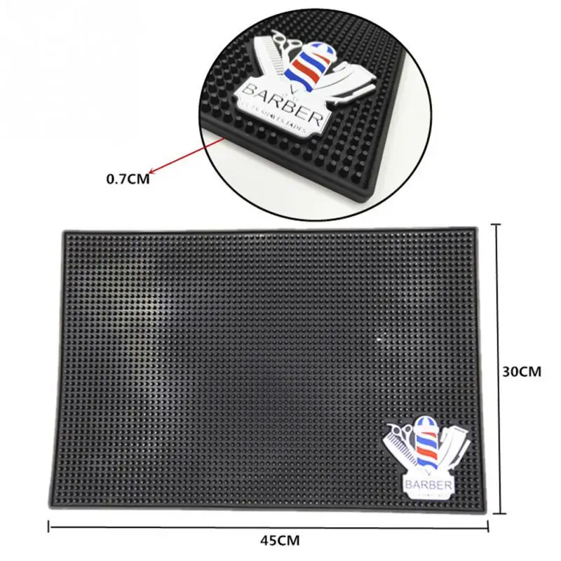 

Anti Slip Hairdressing Protection Silicone Accessories Tool Pad Countertop Home Salon Mat Holder Dressing Table Curling Iron