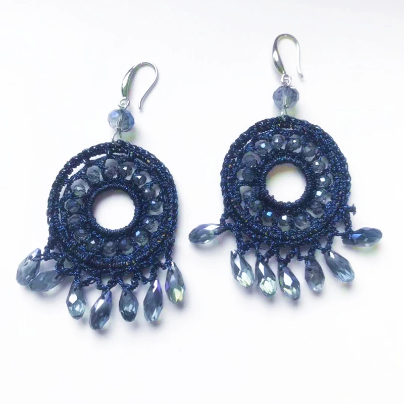Bohemian Exquisite Crystal Tassel Drop Earrings Handmade Faceted Long Aretes De Mujer Adds Charm Statement Jewelry 2020 | Украшения и