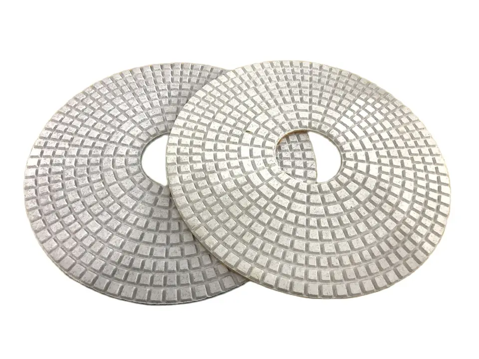 7 Inch Diamond Polishing Pads 12+1 Set - 3mm Thick Wet/Dry For Granite & Concrete