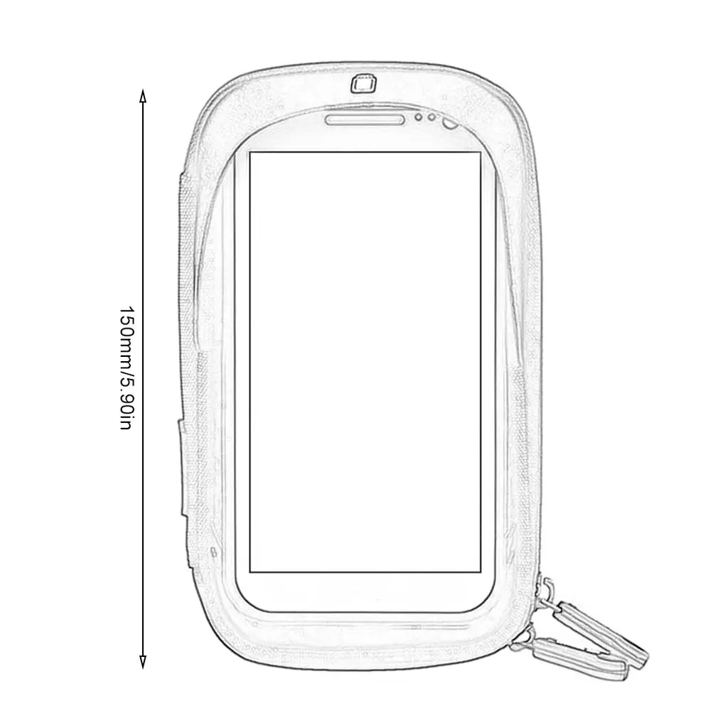 6.0 inch Waterproof Bike Bicycle Mobile Phone Holder Stand Motorcycle Handlebar Mount Bag For iphone X Samsung LG Huawei