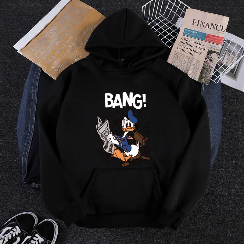 p90 Women 2019 Spring new cartoon print large size long Coat fashion female Hoodies & Sweatshirts M