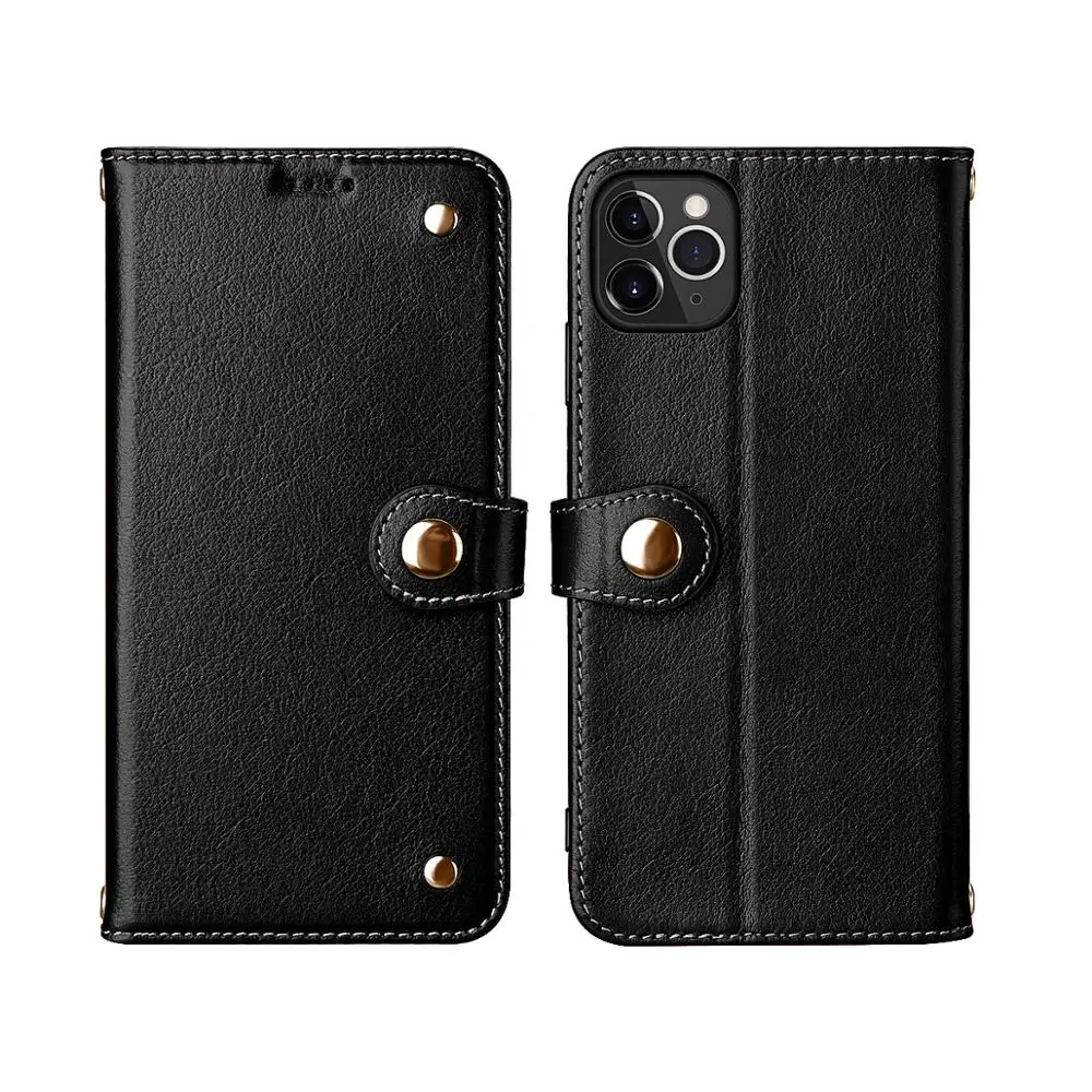 

BuzzLee Genuine Leather Wallet Phone Case for iPhone X Xs XR Xs Max 11 11Pro 11Pro Max Full Protective Case