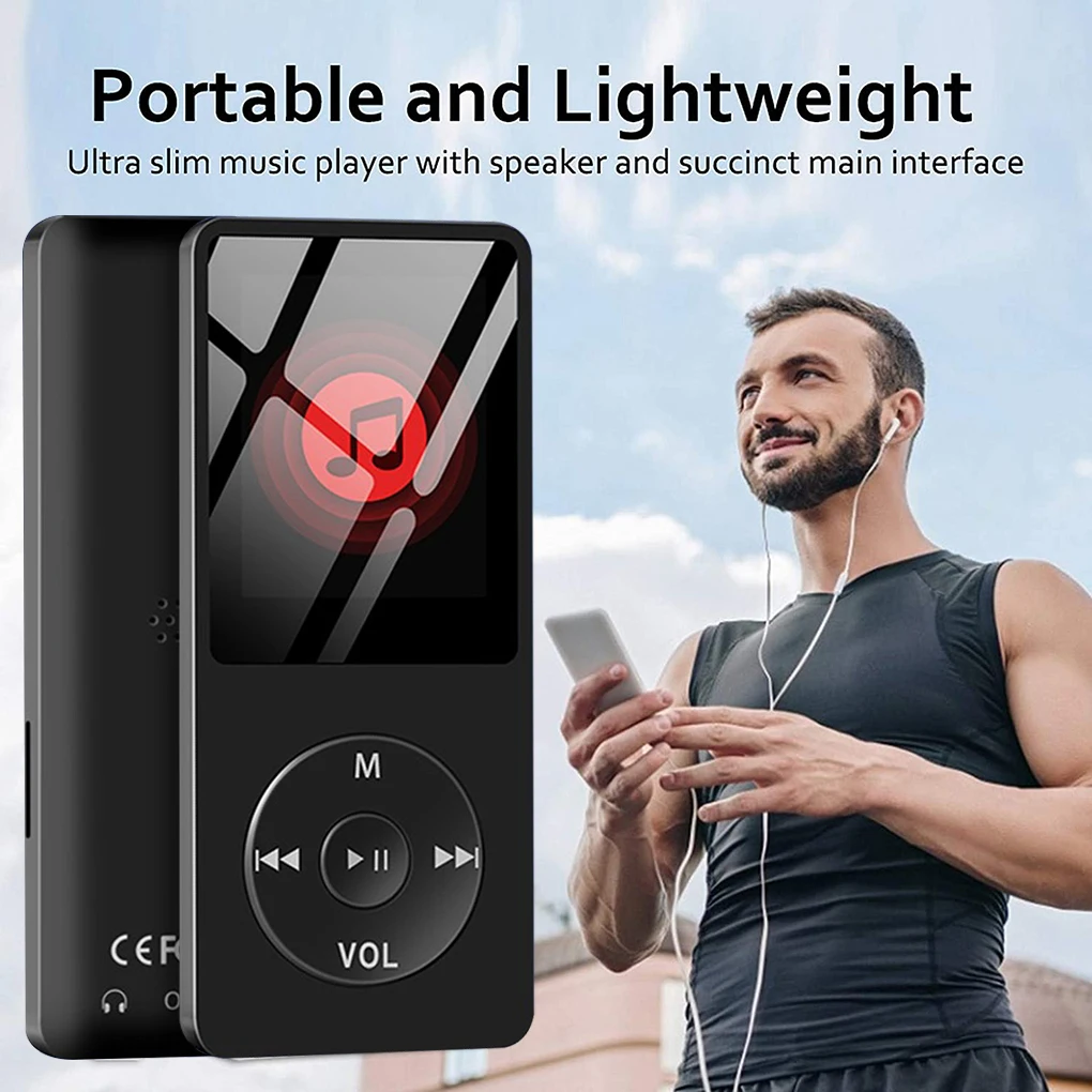 MP3 Player 16G Portable MP3 Music Player Hi-Fi Rechargeable Sport Audio Video Player with Earphone WMA WAV Music Players mp3player juice