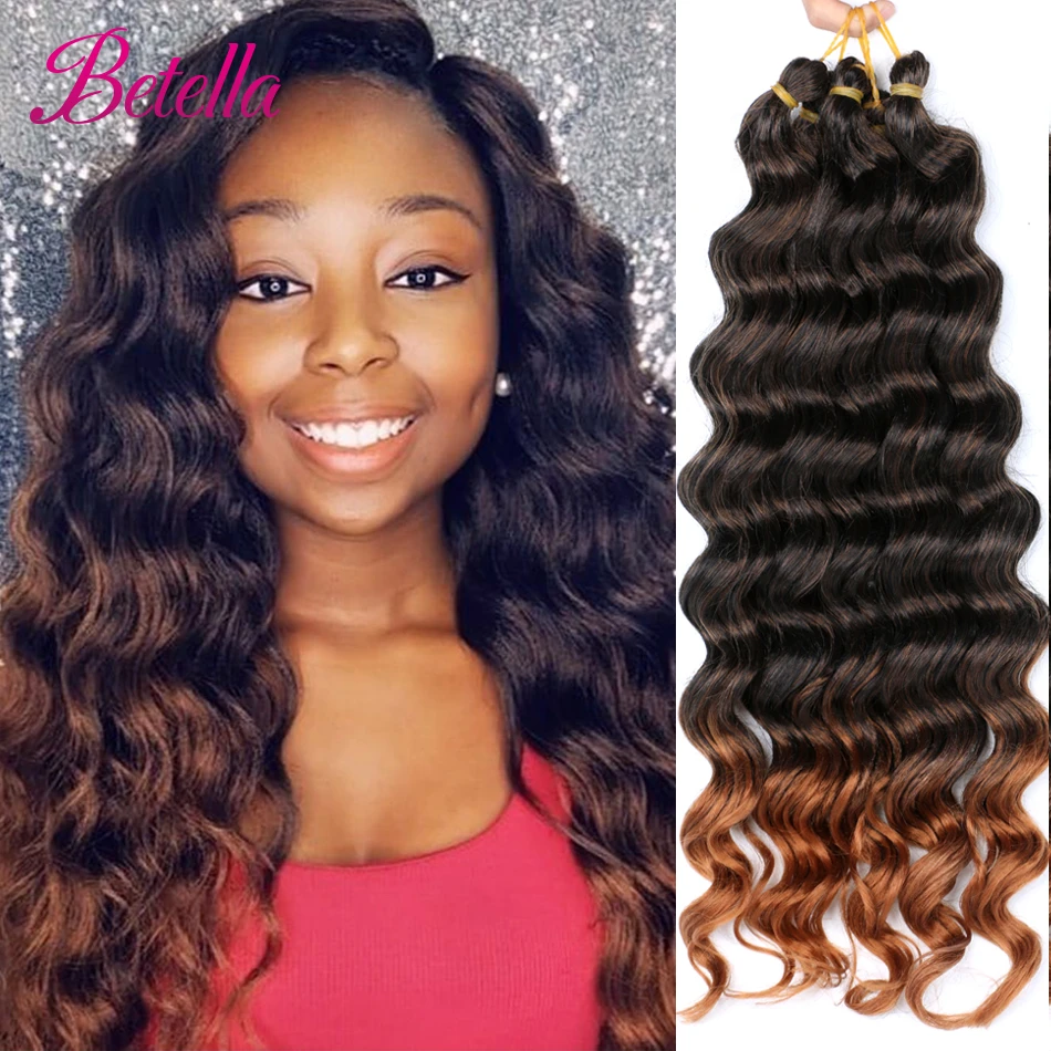 Betella Synthetic Dark Blonde Extensions Water Wave Crochet Braids Hair  Ombre Braiding Hair Bundles Bug 80g/pack 1pc - Synthetic Braiding Hair(for  Black) - AliExpress