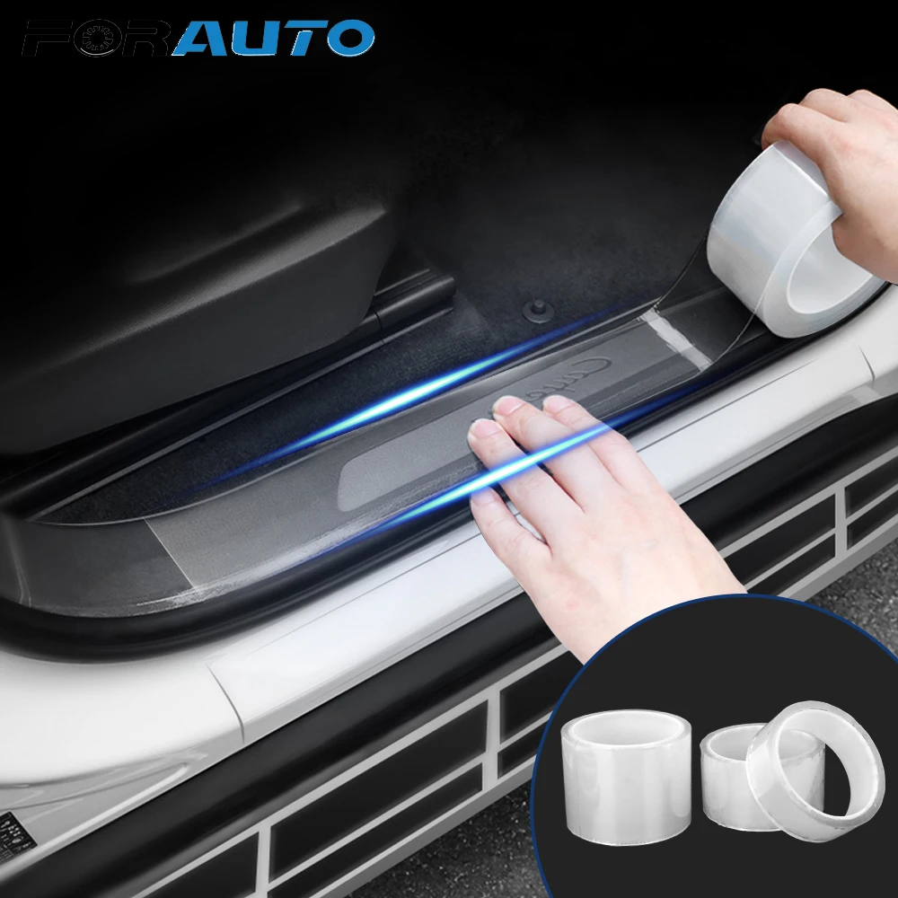 

FORAUTO Door Scratch Protector Anti-scratch Wrap Sticker Styling Mouldings Car Door Edges Guard Car Trunk Door Sill Sticker