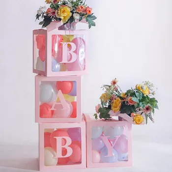 

DIY Transparent Latex Balloon Holder Decorative Box Baby Shower Birthday Party Wedding Decor Supplies BABY/LOVE 2020
